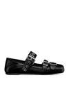 Dior Punk Leather Ballet Flat In Black