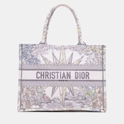 Pre-owned Dior Purple Medium Reve D Infini Book Tote