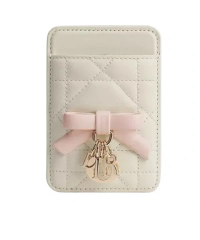 Dior Qixi Lady  Magnetic Card Holder In Multi