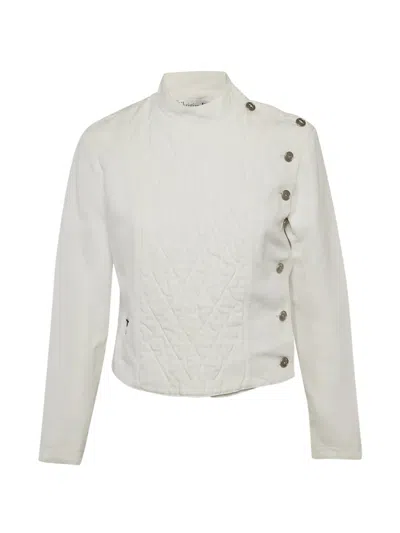 Pre-owned Dior Quilted Crossover Jacket In White