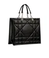 Dior Quilted Handbag In Black