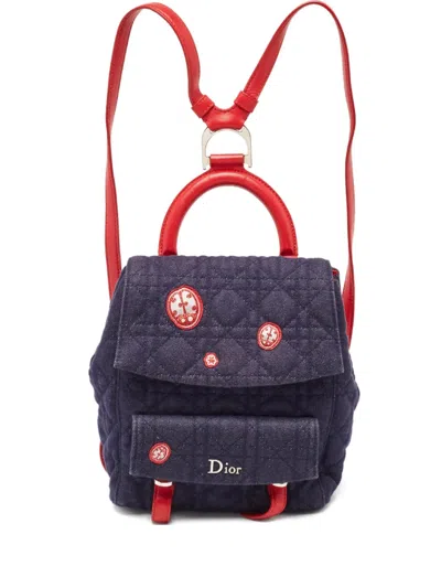 Pre-owned Dior Quilted Ladybug-appliqué Backpack