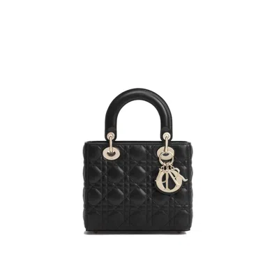 Dior Quilted Lambskin Shoulder Bag In Blue