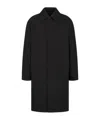 Dior Quilted Rattan Check Double-sided Coat In Black