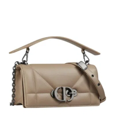 Dior Quilted Shoulder Bag In Nude