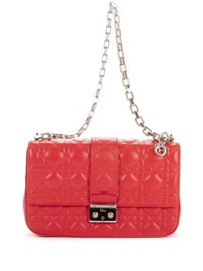 Pre-owned Dior Quilted Shoulder Bag In Pink