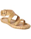 Dior Raffia Sandal In Brown