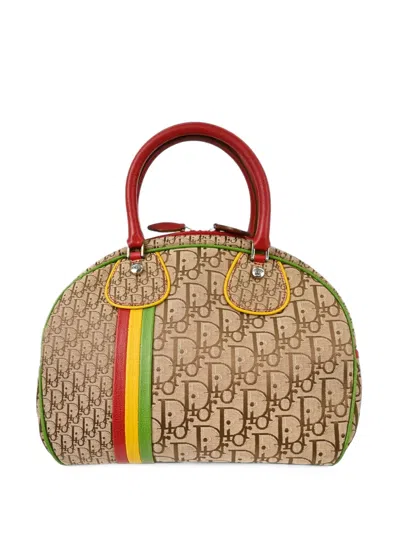 Pre-owned Dior Rasta Trotter Tote Bag In Neutrals
