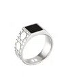Dior Rattan Check Ring In White