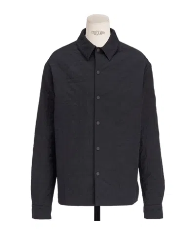Dior Rattan Check Shirt Casual Jacket In Black