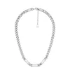 Dior Rattan Checkered Necklace In White