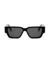Dior Rectangular Black Sunglasses With Angular Frame