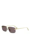 Dior C S4u Rectangular Sunglasses In Brown