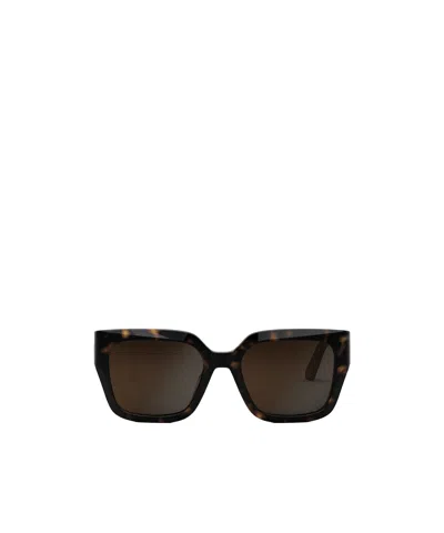 Dior Rectangular Sunglasses In Black