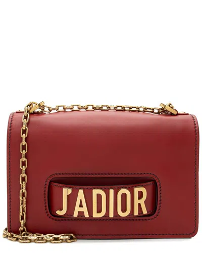 Dior Red Calfskin J'a Flap Bag (authentic Pre-loved)