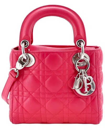 Dior Red Cannage Lambskin Lady  (authentic Pre-loved)