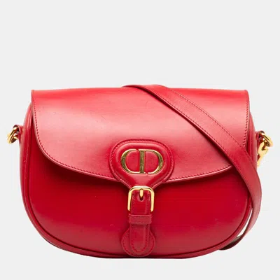 Pre-owned Dior Red Medium Bobby Crossbody Bag