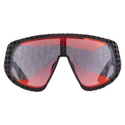 Pre-owned Dior Red Shield Men's Sunglasses 3d M1u 11j8 Dm40126u 02u 00 3d M1u 11j8