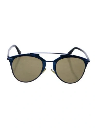 Pre-owned Dior Reflected Aviator Sunglasses In Multi