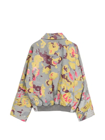 Pre-owned Dior Reflective Camouflage Jacket In Gray