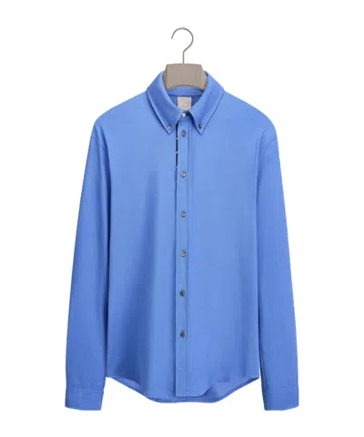 Dior Regimental Shirt, Regular Fit In Blue