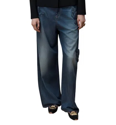 Dior Regular-fit Embroidered Jeans In Blue