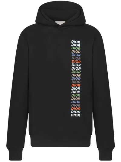 Dior Relaxed Fit Black  Multi Hoodie For Men