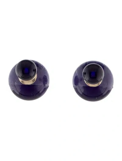 Pre-owned Dior Resin Tribales Stud Earrings In Multi