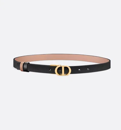 Dior Reversible Belt 30 Montaigne In Black