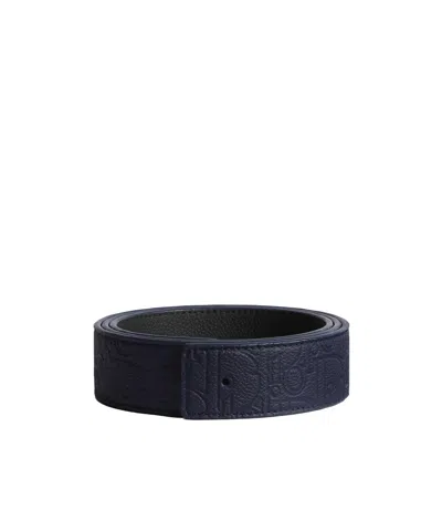 Dior Reversible Belt Strap In Black
