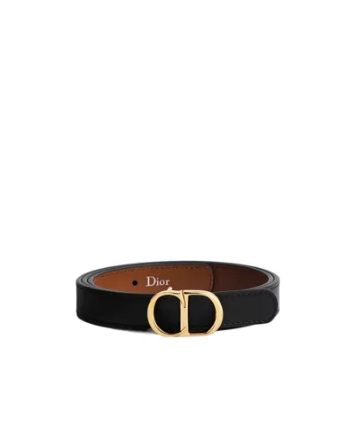 Dior Reversible Cd Icon Belt In Green