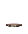 Dior Dream Reversible Leather Belt In Black