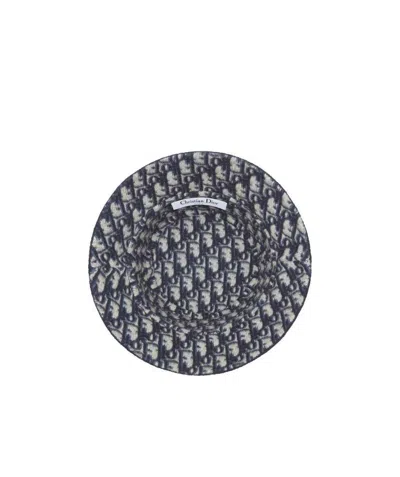 Dior Reversible  Chic Small Brim Bucket Hat In Blue