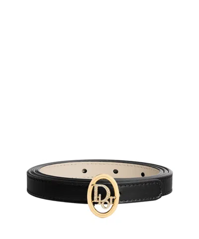 Dior Reversible  Oblique Belt In Black