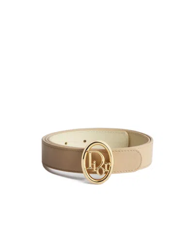 Dior Reversible  Oblique Belt In Multi