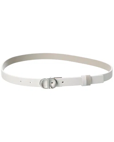 Dior Reversible Leather Belt In Brown