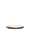 Dior Reversible Saddle Belt In Smooth Calfskin In Brown