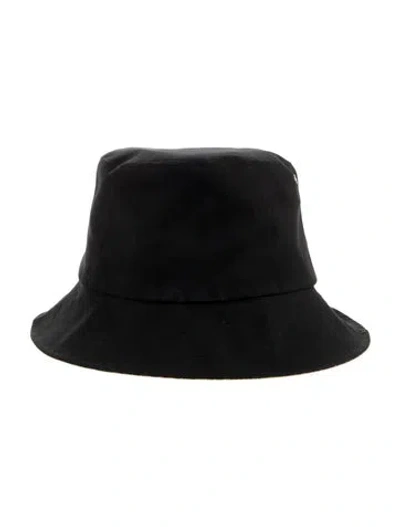 Pre-owned Dior Reversible Teddy-d Bucket Hat In Black