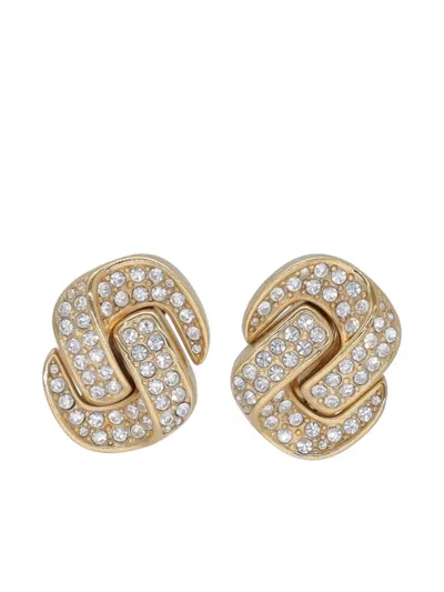 Pre-owned Dior Rhinestone-embellished Earrings