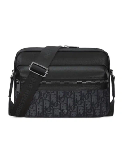 Dior Rider 2.0 Zipper Messenger Bag In Black | ModeSens