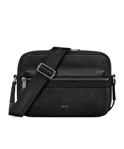 Dior Rider 2.0 Zipper Shoulder Bag In Black