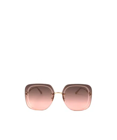 Dior Rimless Sunglasses In Pink