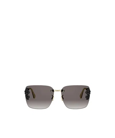 Dior Rimless Sunglasses In Brown