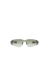 Dior Rimless Sunglasses In Green