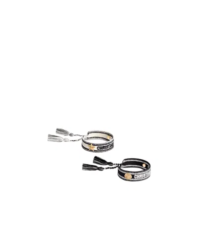 Dior Ring Bracelet Set Of 2 In Black