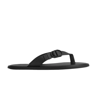 Pre-owned Dior Rivage Flip Flop 'black' | Men's Size 44