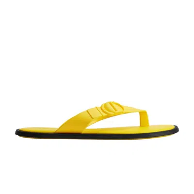 Pre-owned Dior Rivage Flip Flop 'yellow' | Men's Size 46
