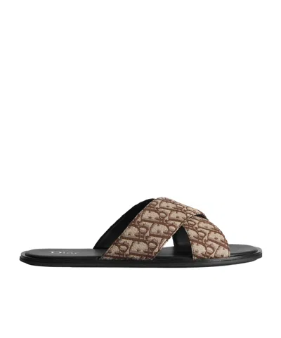Dior Rivage Sandal In Brown