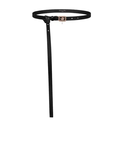 Dior Rose Belt Light In Black