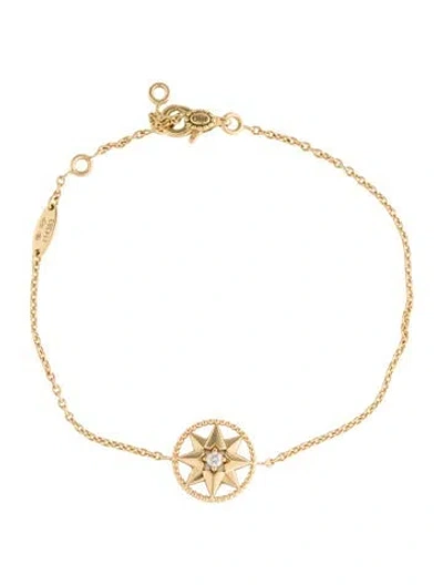 Pre-owned Dior Rose Des Vents Bracelet, 6.75" In Multi